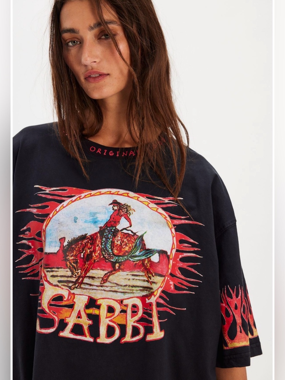 Free people Sabbi Flame Tee l 
Style 101257509 graphic t shirt cowgirl wester